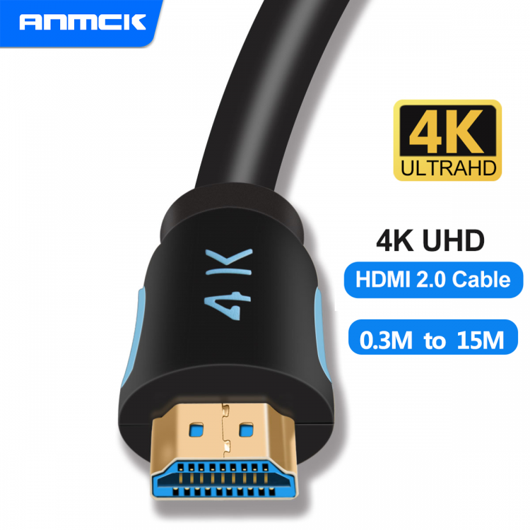 all in one place ביתית Anmck HDMI Cable 4k 2.0 HDMI to HDMI 3m 5m 10m 15m Support ARC 3D HDR 4K 60Hz Ultra HD for Splitter Switch PS4 TV Box Projector