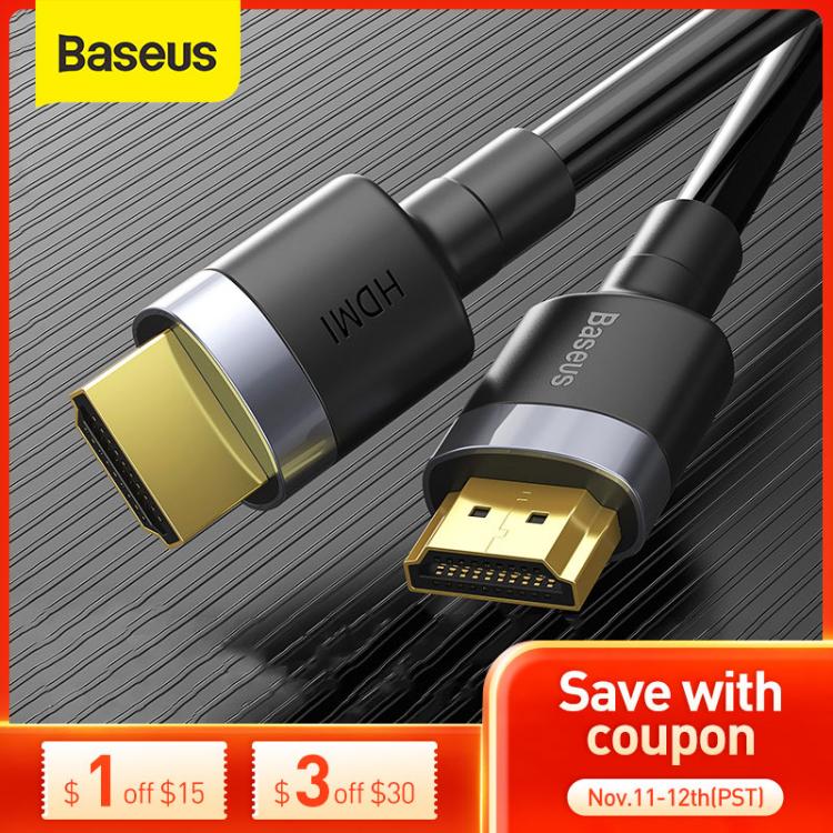 all in one place ביתית Baseus HDMI-compatible Cable 4K HD to 4k HD Cable for PS4 TV Switch Box Splitter 4K 60Hz Ultra HD HDMI-compatible Video Cabo