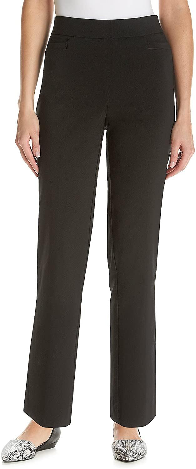 all in one place בגדי נשים Alfred Dunner Women's Allure Slimming Missy Stretch Pants-Modern Fit