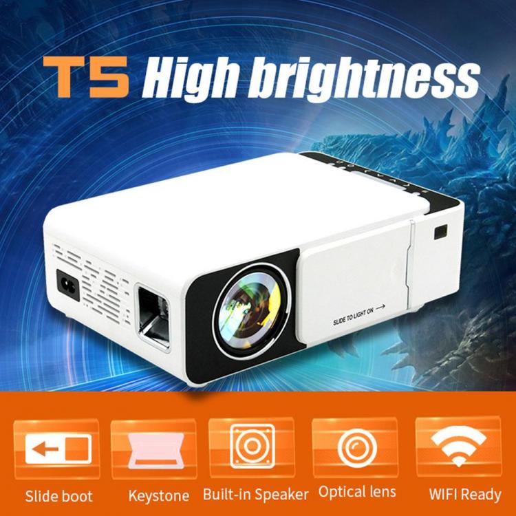all in one place ביתית T5 mini portable lcd video projector 2600 lumens 4k 3d 1080p hd home multimedia cinema projector ir usb av vga hdmi port