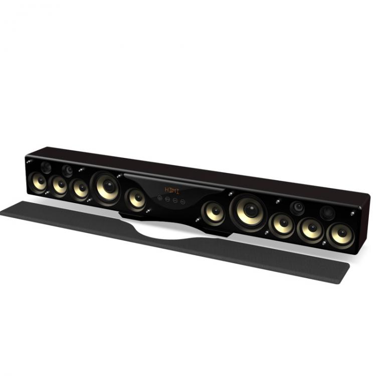 all in one place ביתית High End Real Surround BT Optical Coaxial AUX 5.1ch WIFI Home Theater TV Wooden Soundbar