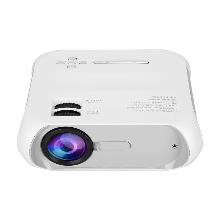 all in one place ביתית S5 Mini Phone Projector TFT LCD 140in Screen WiFi 1080P VGA Projector White 100-240V mini projector home Wi-Fi wired connection