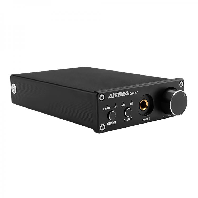 all in one place ביתית AIYIMA DAC-A5 Mini Amp Portable Headphone HiFi AUX Amplifiers TPA6120 PC-USB DAC Decoder Audio Headset Amplificador