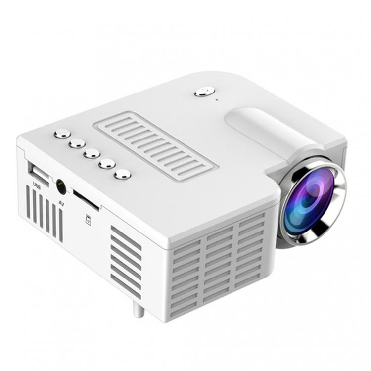 all in one place ביתית Mini Portable Video Projector LED WiFi Projector UC28C 1080P Video Home Cinema Movie Game Cinema Office Video Projector white