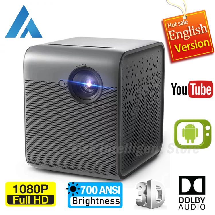 all in one place ביתית Fengmi Smart Lite DLP Mini Portable Projector 1080P Full HD 700 ANSI lumens MIUI TV LED Wifi Android Dolby Audio 3D Beamer