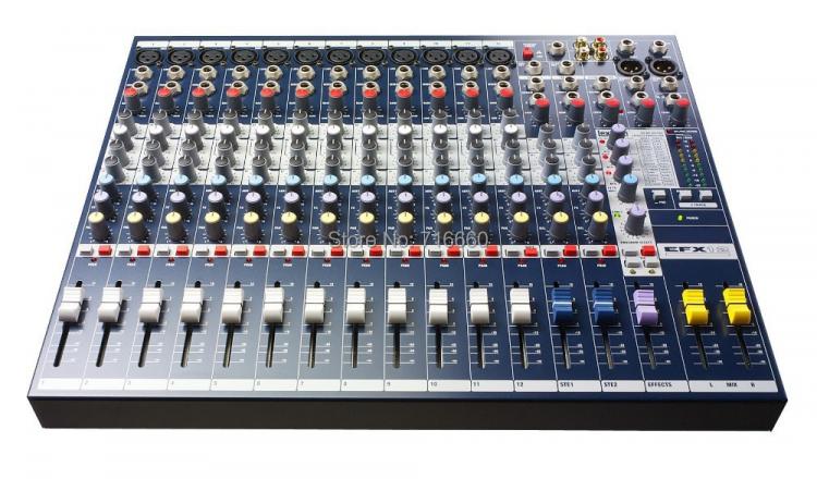 all in one place ביתית High Quality EFX12 Live Sound Mixer 12 Mono + 2 Stereo channel Mixer with Built-in 24-bit Lexicon Effects for hot selling