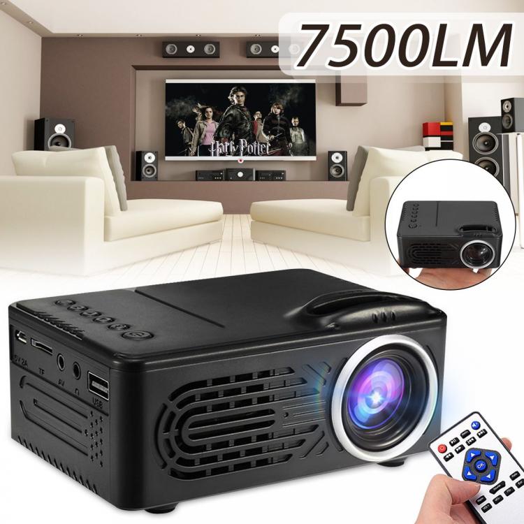 all in one place ביתית Newest 7500 Lumens 1080P HD LED Portable Projector 320x240 Resolution Multimedia Home Cinema Movie Beamer Video Theater