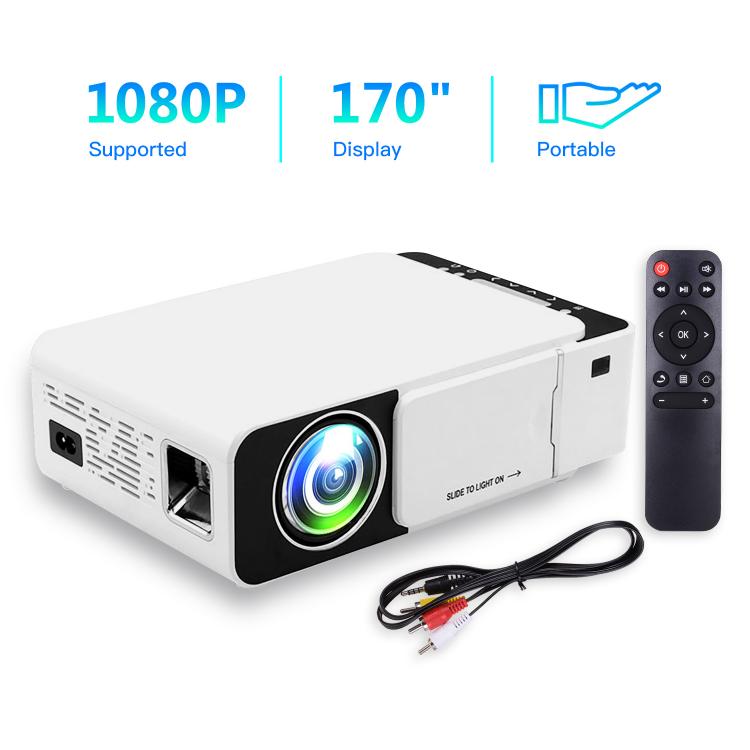 all in one place ביתית Mini Home Theater Projector 1080P Supported 170 Inch Display Built-in Speaker with HD/AV/USB/VGA Interface Portable Projector
