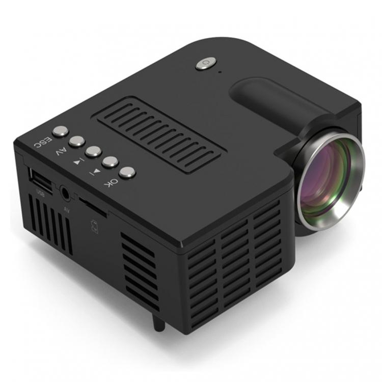 all in one place ביתית Mini Portable Video Projector LED WiFi Projector UC28C 1080P Video Home Cinema Movie Game Cinema Office Video Projector black