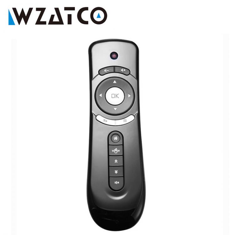 all in one place ביתית WZATCO Mini Fly T2 Air Mouse 2.4G Wireless Gyroscope Mouse For Android TV BOX , Android Projector 3D Sense Motion Media Player