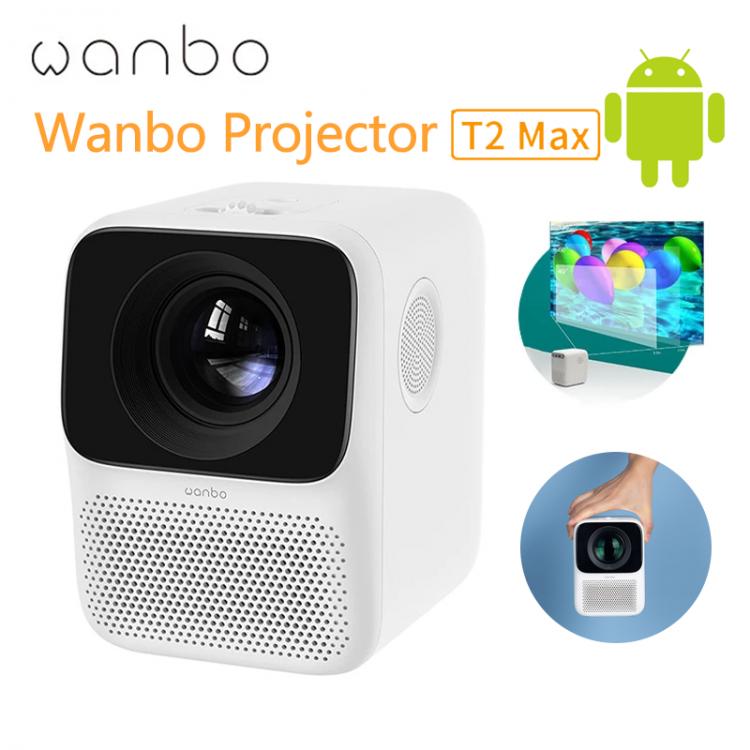 all in one place ביתית Global Version Wanbo Projector T2 MAX Android 1080P LED 16GB Side Projection Portable Mini HDR10 WIFI Beamer Home Theater