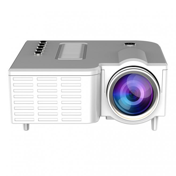 all in one place ביתית Mini Portable Video Projector LED WiFi Projector UC28C 1080P Video Home Cinema Movie Game Cinema Office Video Projector white