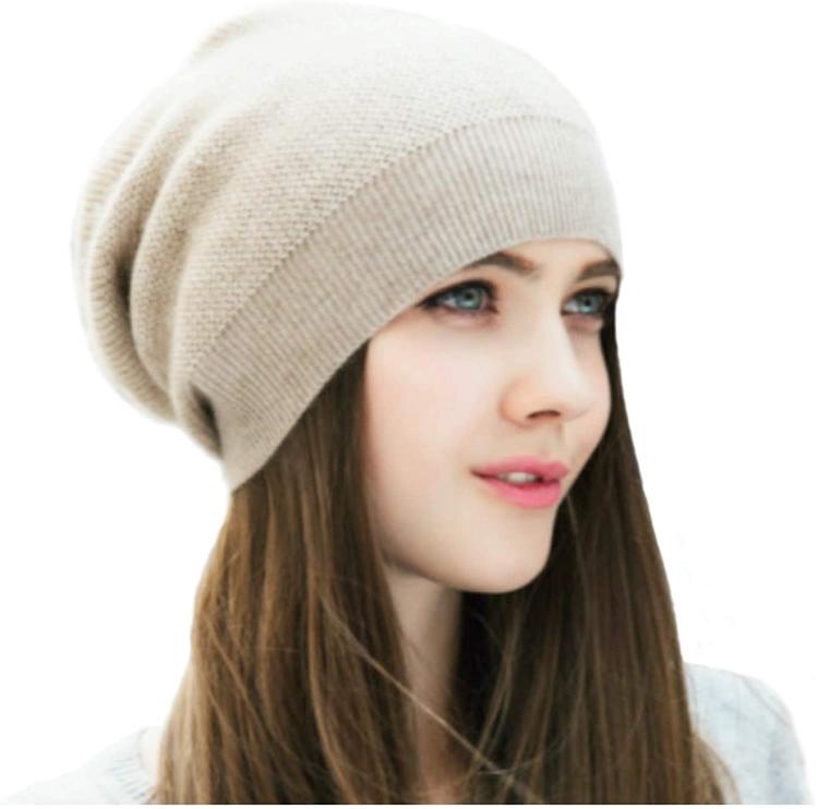 all in one place אביזרי נשים WaySoft 100% Cashmere Beanie for Women in a Gift Box, Oversized Women Beanie Hat