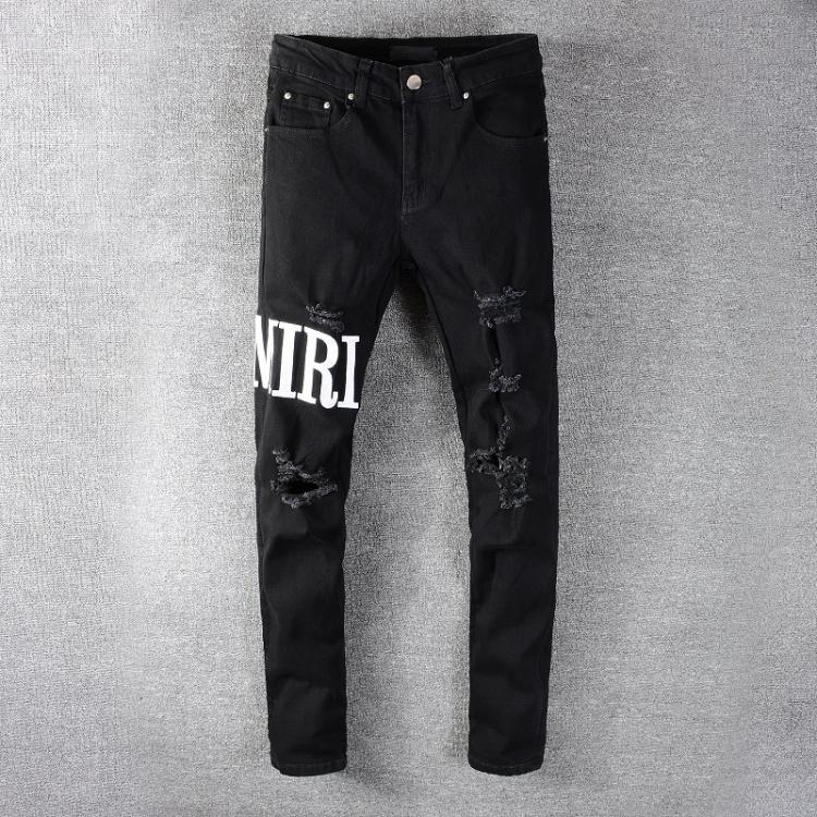 all in one place בגדי גברים Casual Streetwear Black Slim Fit Jeans Men 2020 Autumn Masculina Letter Jeans Pants Men Trendy Dance Club Skinny Jeans toursers