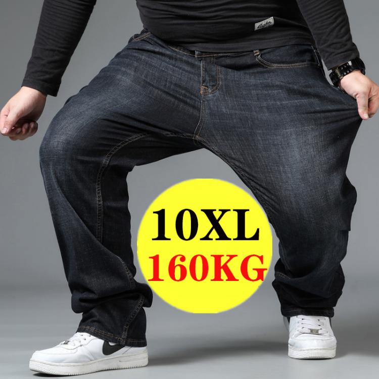 all in one place בגדי גברים 10XL Oversize Jeans Men's Casual Pants Men Clothing Streetwear Trend Brand Plus Size Trousers Male Breathable Fat Loose Trous