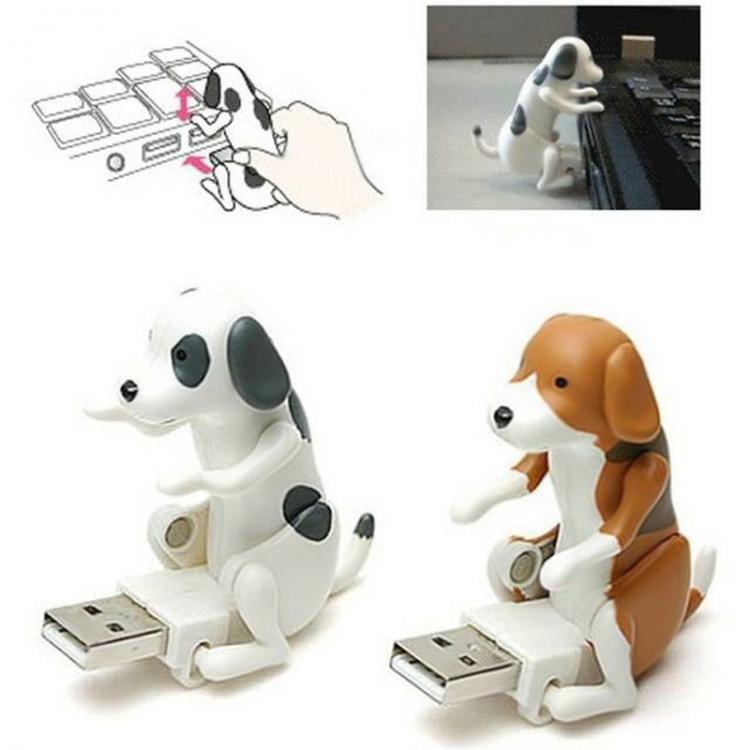 all in one place גאדג'טים Portable Mini Cute USB 2.0 Funny Humping Spot Dog Rascal Dog Toy Relieve Pressure for Office Worker Best gift For Festiva giftl