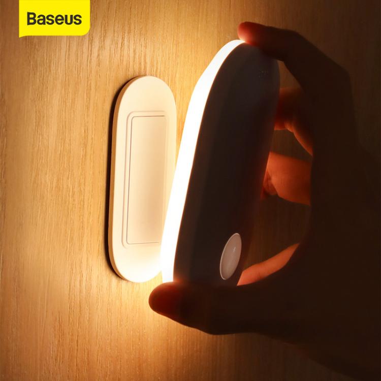 all in one place גאדג'טים Baseus Induction Night Lamp PIR Motion Sensor Night Light Human Body Induction Magnetic Led Lamp Rechargeable Indoor Wall Light