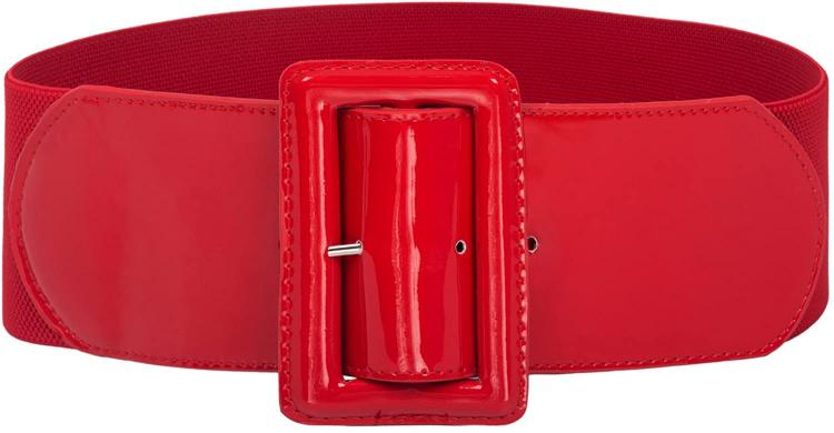 all in one place אביזרי נשים GRACE KARIN Women's Stretchy Belt 1950s 3 Inch Wide Elastic Belts