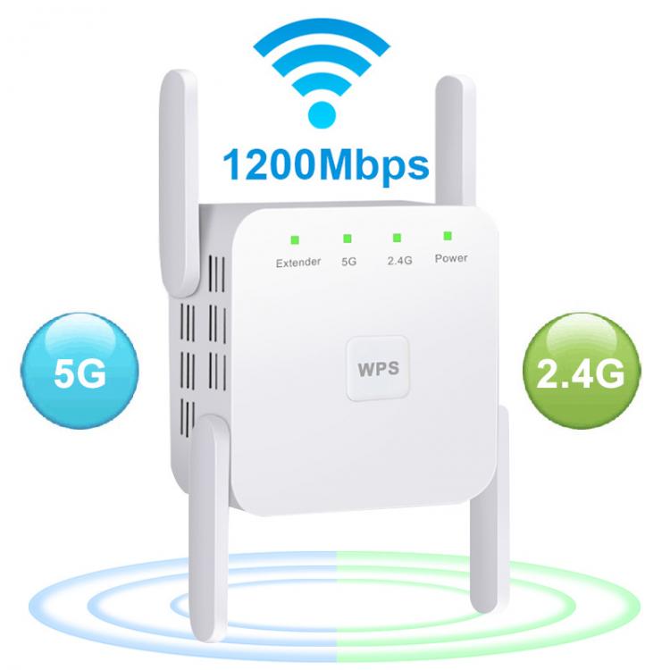 all in one place גאדג'טים 5Ghz Wireless WiFi Repeater 1200Mbps Router Wifi Booster 2.4G Wifi Long Range Extender 5G Wi-Fi Signal Amplifier Repeater Wifi