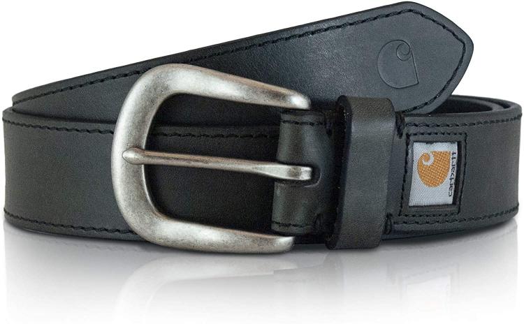 all in one place אביזרי נשים Carhartt Women's Standard, Casual Rugged, Available in Multiple Styles, Colors & Sizes, Saddle Leather Belt (Black), Larg