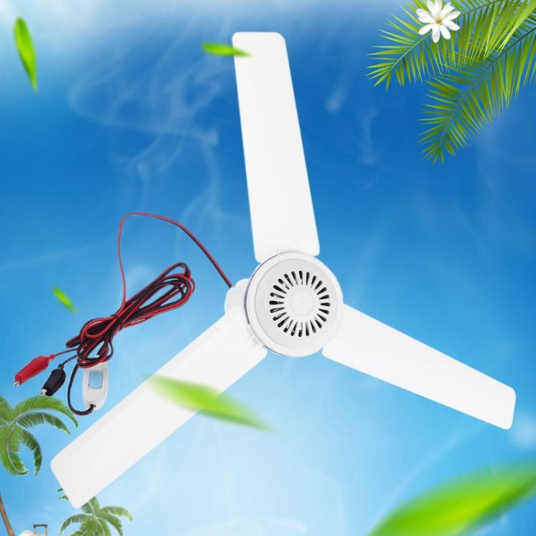 all in one place גאדג'טים 12V 24V Ceiling Fan Camping Tent Silent Hanging Cooling Fan for Outdoor Home Bed