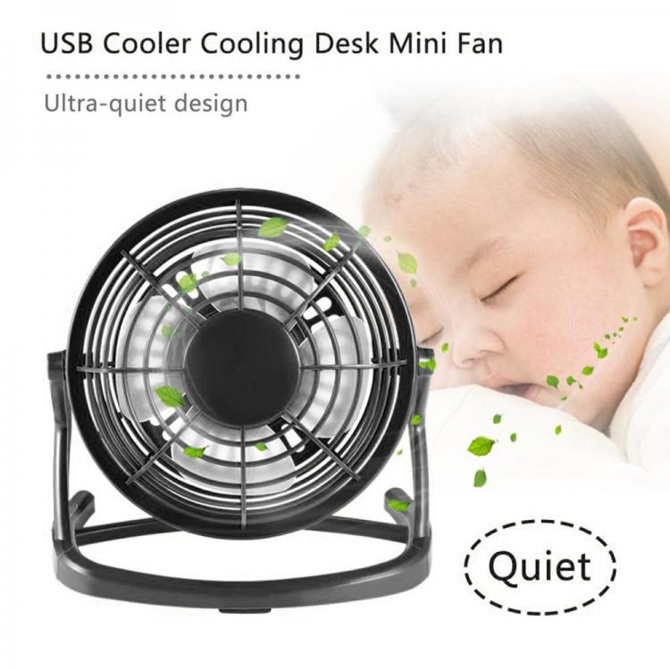 all in one place גאדג'טים Mini USB Fan Cooler Cooling Mini Desk Fan Portable Desk Mini Fan Super Mute PC USB Cooler With key switch