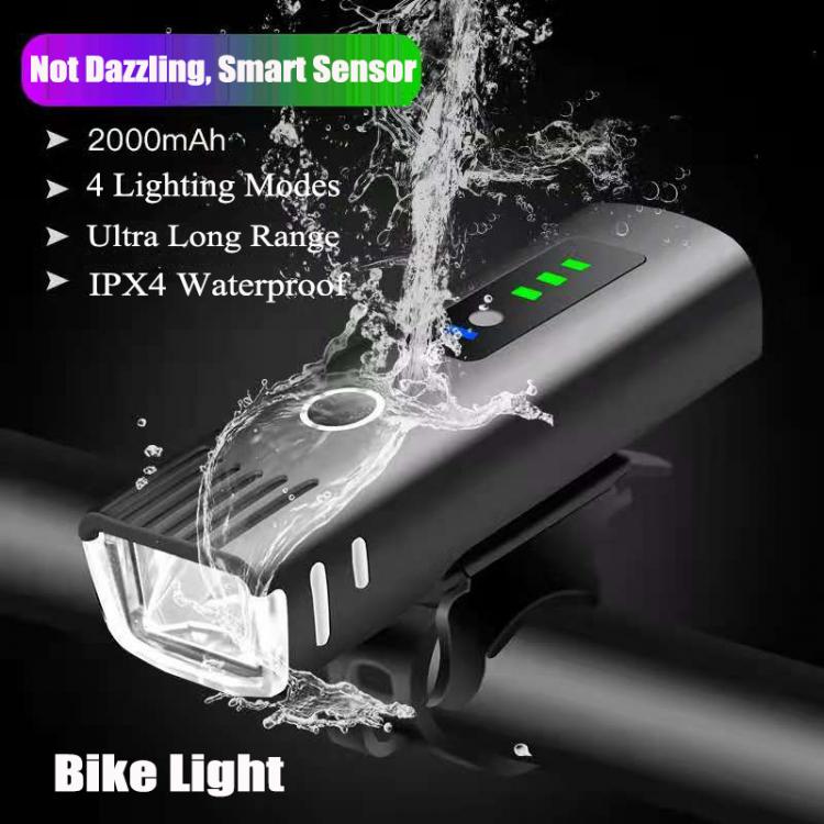 all in one place גאדג'טים Bike Light USB Micro Rechargeable 400 Lumens Motorcycle Headlight 4 Lighting Modes Bicycle Head Light Bright Front Back Headlamp