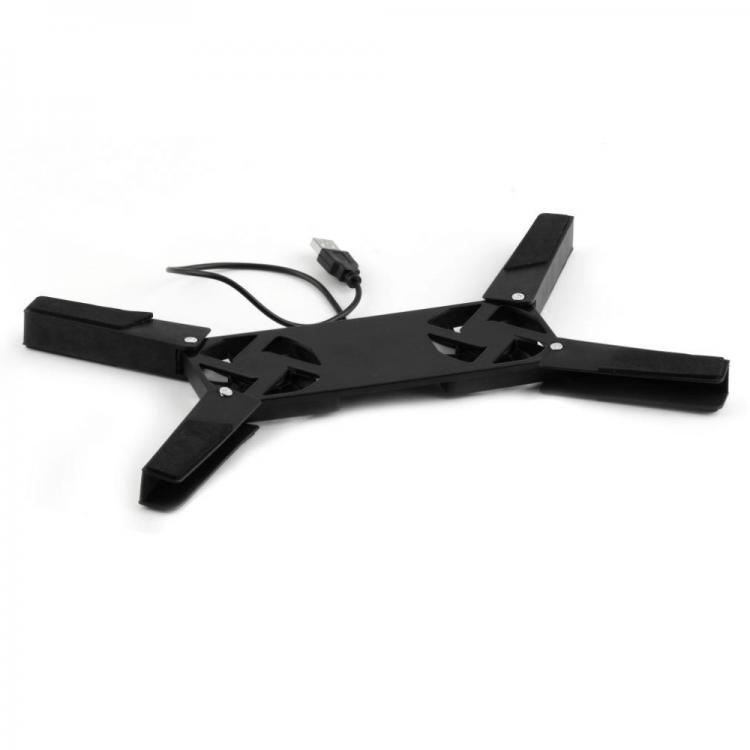 all in one place גאדג'טים Foldable Twin Fans Cooler Cooling Pad Folding Cooler Computer Cooling Pad USB Fan Cooler Cooler LED Mini Octopus PC Portable