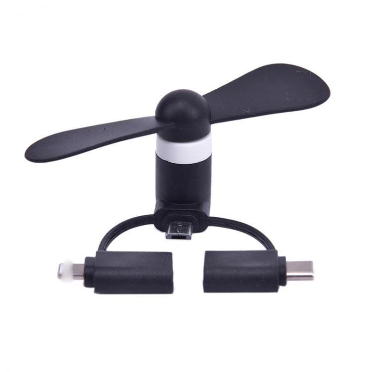 all in one place גאדג'טים 1Pcs Mini USB Fan 3 in 1 USB Gadget Portable Electronic Smart Gadgets for Smartphone Android iPhone