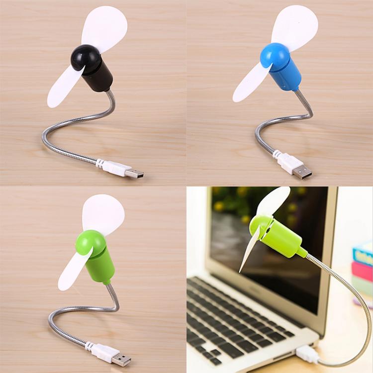 all in one place גאדג'טים The New Mini USB Flexible Gooseneck Design Cooling Fan Portable Silent Fan Suitable For Laptop Mobile Phone Mobile Power