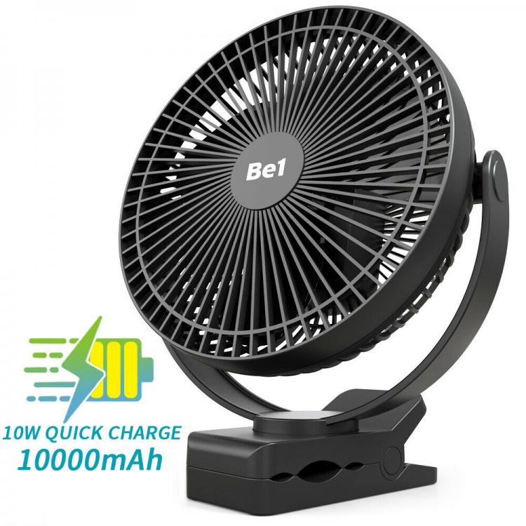 all in one place גאדג'טים 10000mAh 8-Inch Rechargeable Battery Operated Clip on Fan, Air Circulating USB Fan,Portable for Outd Camping Tent Beach or Car