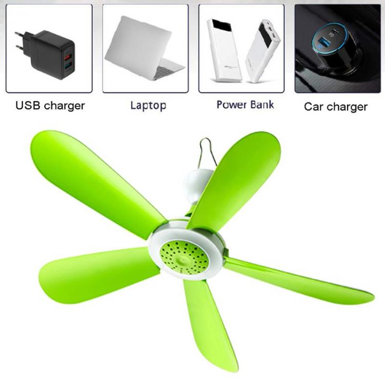all in one place גאדג'טים 5W Remote Control Timing USB Ceiling Fan Air Cooler USB Fans for Bed Camping Outdoor Hanging Camper Tents Hanger Fan