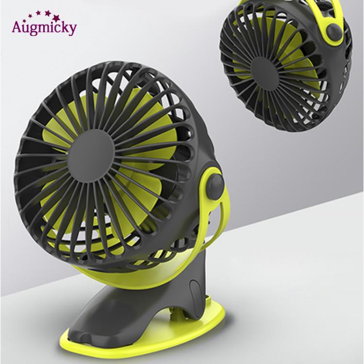 all in one place גאדג'טים 360 Degree All-round Rotation Air Fan Rechargeable 4000mAh Cooler Cooling Mini USB Fan 4 Speed USB Charging Desktop Clip Fan