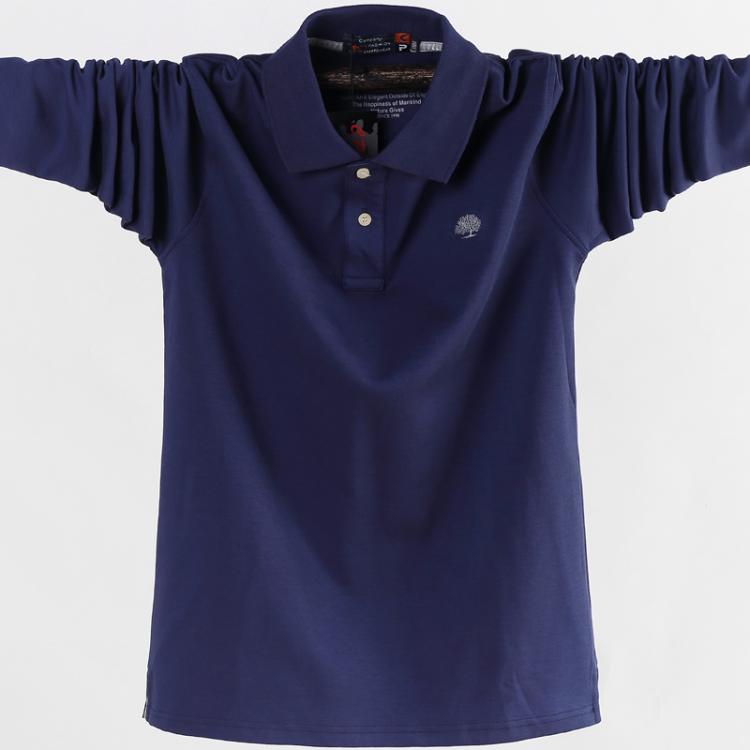 all in one place בגדי גברים Men Polo Shirt Men's Business Work Casual Cotton Male Top Tees Autumn Long Sleeve Turn-down Collar Polo Shirts Plus Size 5XL 