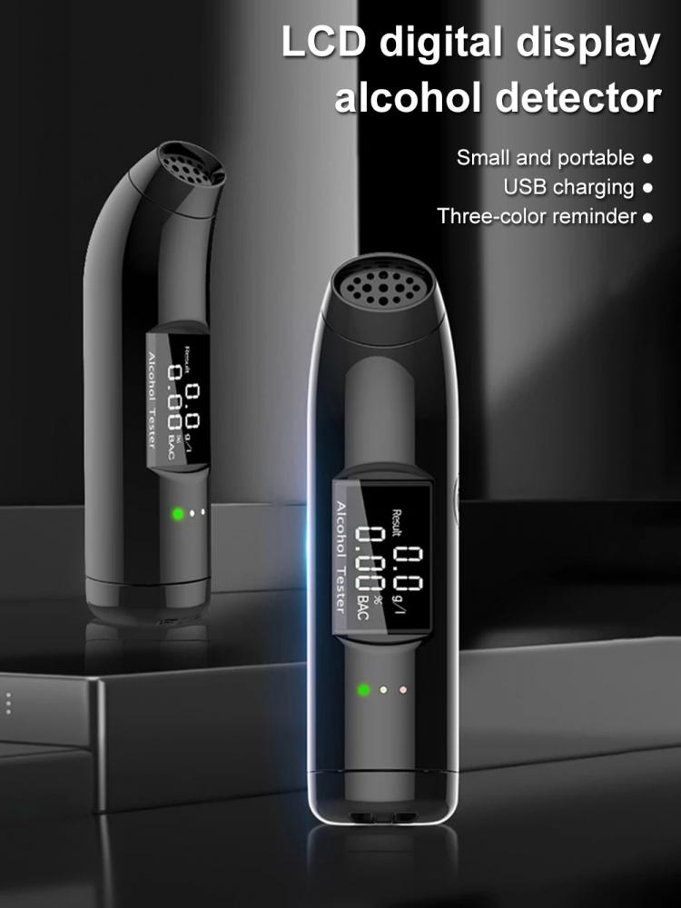 all in one place גאדג'טים LCD Digital Alcohol Tester Quick Response Breath Analyzer Detector Tester Rechargeable with Backlight Display USB charging