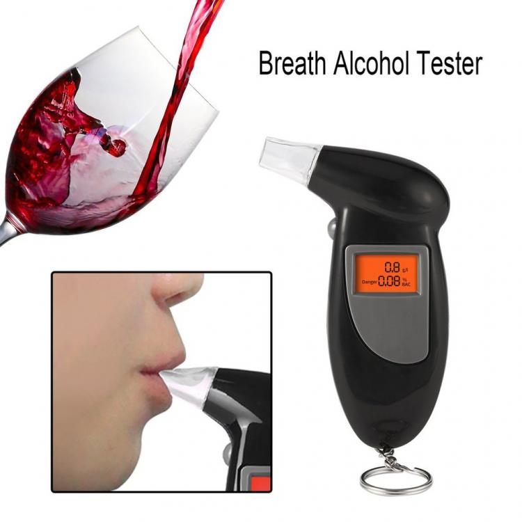 all in one place גאדג'טים Professional Backlight Digital Alcohol Tester Digital Alcohol Breath Tester LCD Detector Backlight Light
