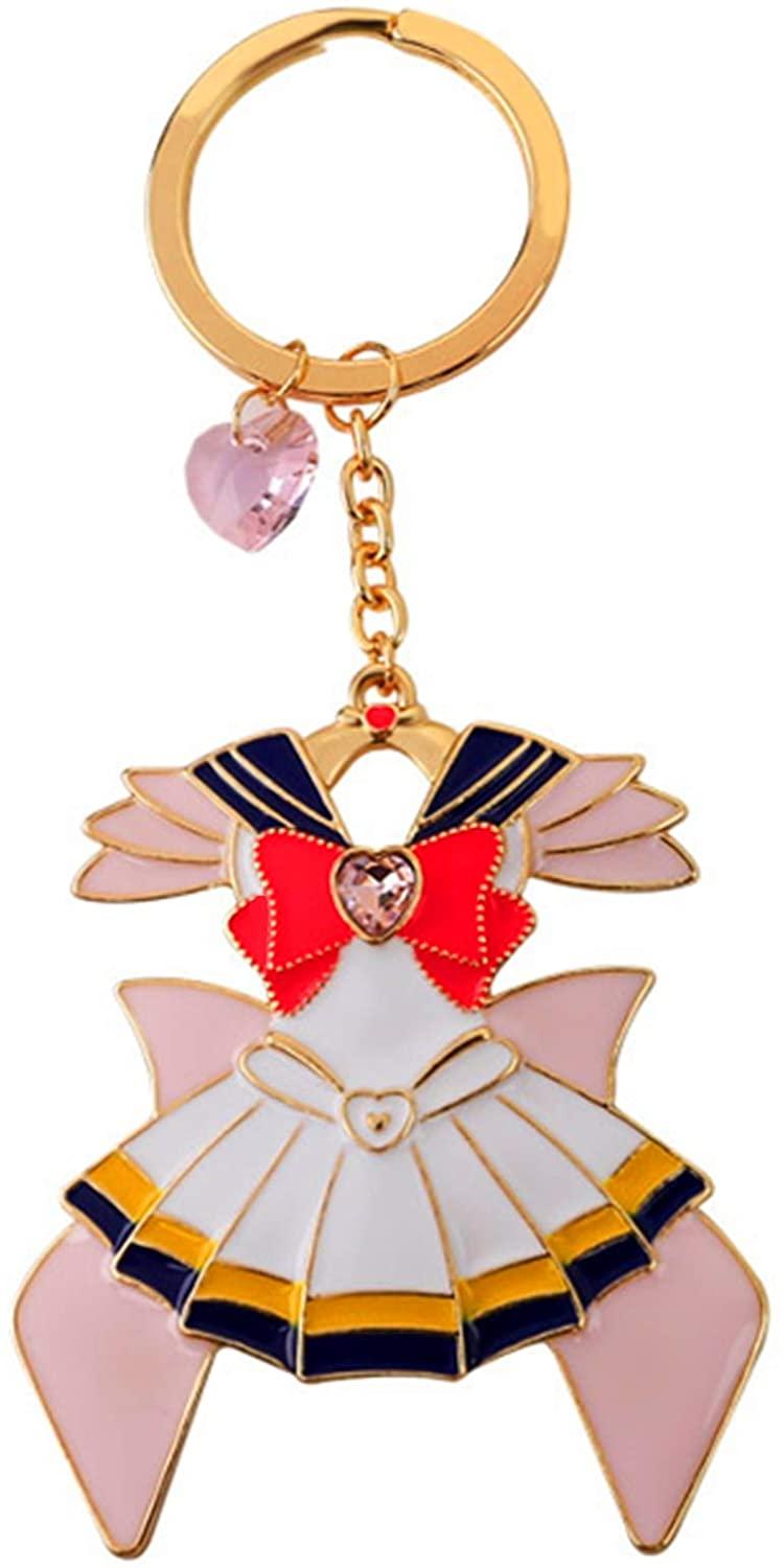 all in one place אביזרי נשים Sailor Moon Keychain Tsukino Usagi Keychain with Love Keychain Keyring Keychain