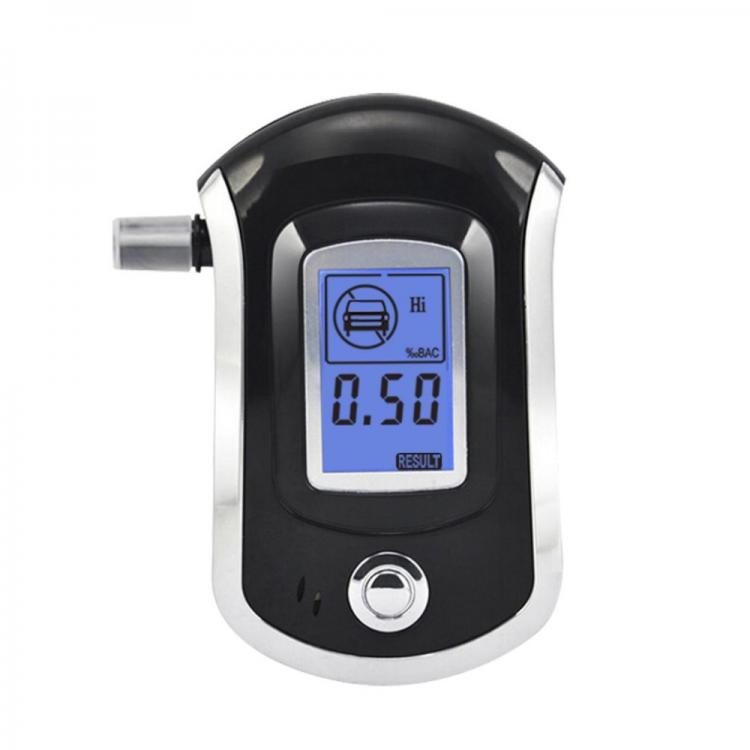 all in one place גאדג'טים Professional Digital Breath Alcohol Tester High Sensitive Alcohol Breathalyzer Police Alcohol Analyzer with 5 Mouthpieces Hot