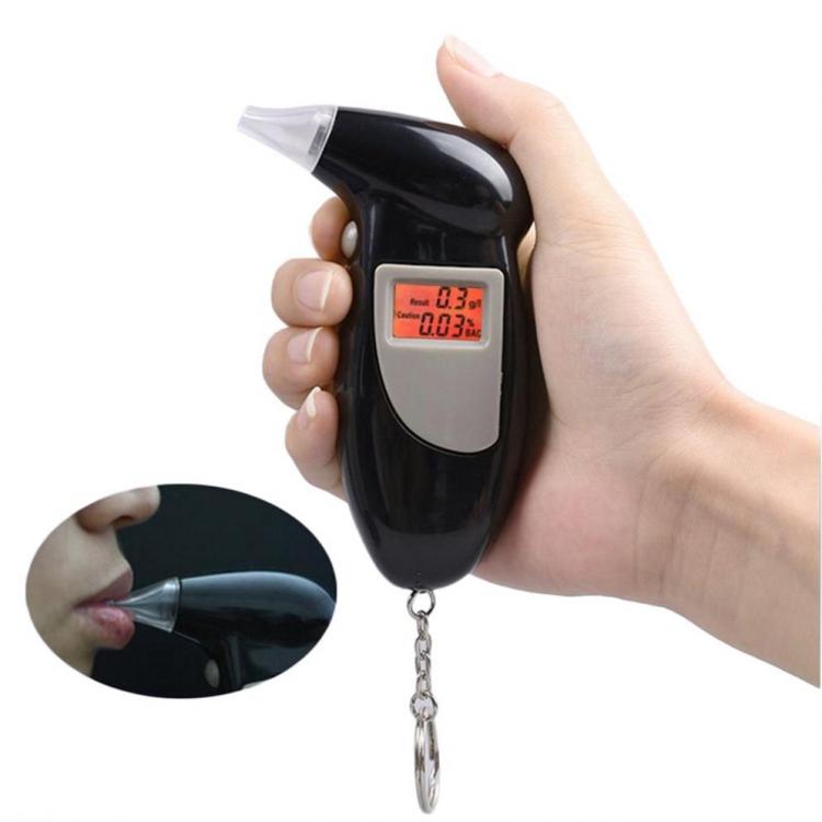 all in one place גאדג'טים Digital Breath Alcohol Tester With Audible Alert Safe Driving With Key Chain Quick Response Alcohol Detector Breathalyzer