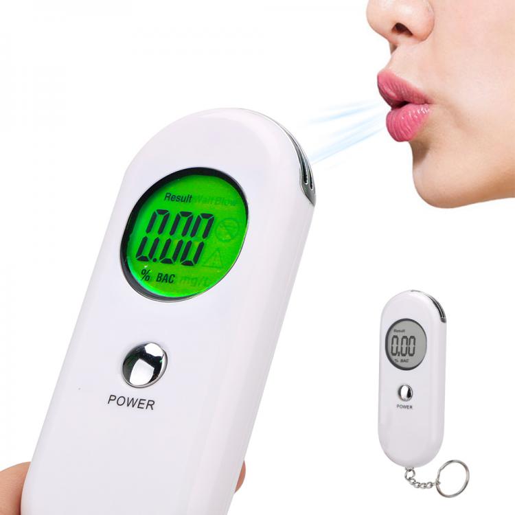 all in one place גאדג'טים Alcohol Breath Tester Detector Test Breathalyzer Analyzer Portable With Car Keychain Backlight LCD Screen Breathalyser Device