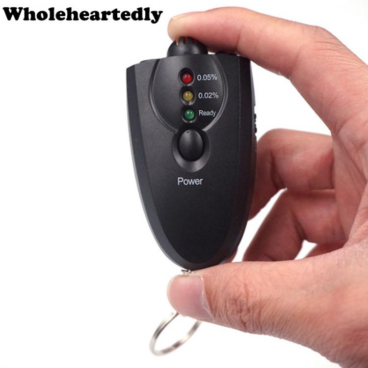all in one place גאדג'טים Mini Professional Digital Breathalyzer Key Chain Alcohol Tester Alcohol Breath Analyze Tester with flashlight