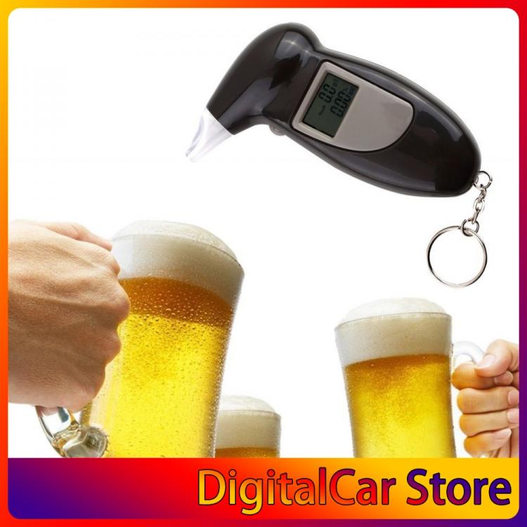 all in one place גאדג'טים New Arrival Alcohol Breath Tester Breathalyzer Analyzer Detector Test Keychain Breathalizer Breathalyser DeviceLCD Screen