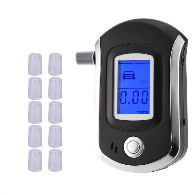 all in one place גאדג'טים Professional Digital Breathalyzer Alcohol Tester 11Pcs Mouthpieces Breath Analyzer with Large Digital LCD Display Drop Shipping