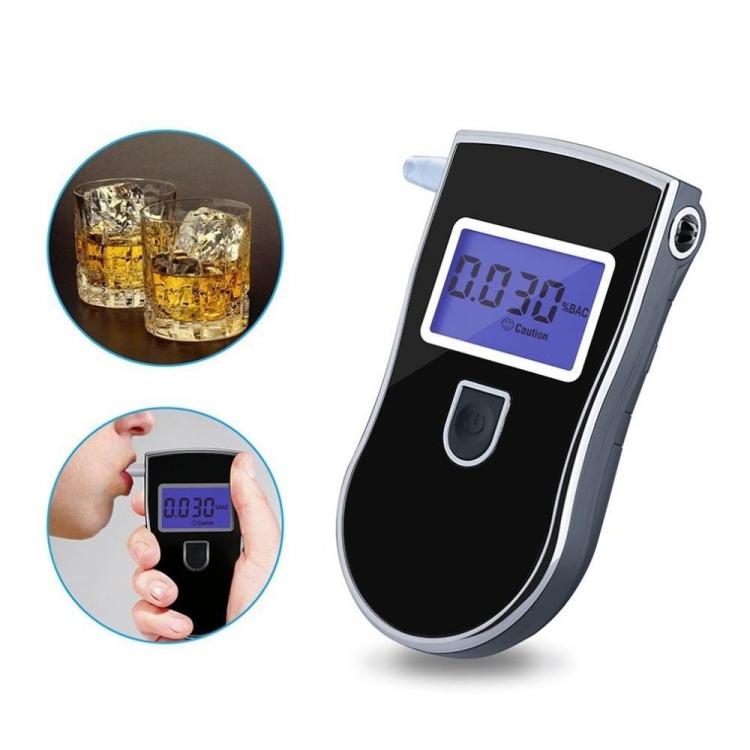 all in one place גאדג'טים Digital Alcohol Tester Breathalyzer Analyzer Alcohol Breathalyser Detector LCD Alcohol Sensor Alcohol Meter With 5 Mouth Pieces