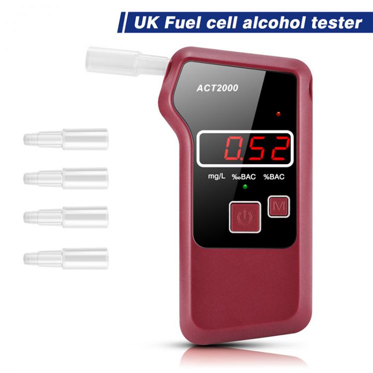 all in one place גאדג'טים ACT2000 Professional Digital Alcohol Breath Tester Breathalyzer Analyzer Detector  Breathalizer Breathalyser LCD Screen