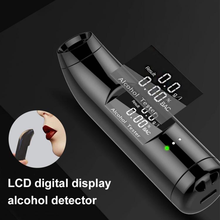 all in one place גאדג'טים LCD Digital Alcohol Tester Quick Response Breathalyzer Breath Analyzer Alcotester Detector with Backlight Display USB charging