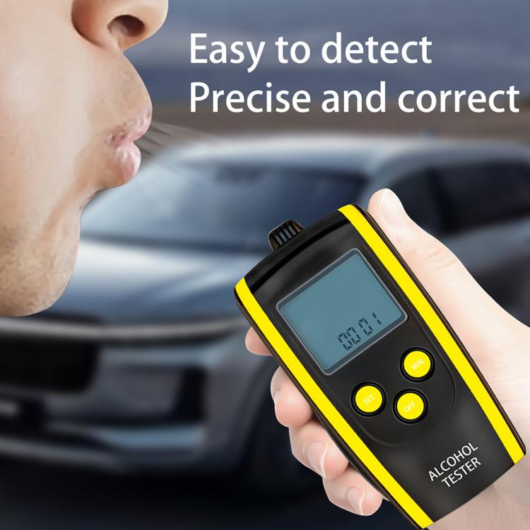 all in one place גאדג'טים HT-611 LCD Digital Breath Alcohol Analyzer Breathalyzer Body Alcoholicity Meter Car Electronics Professional Tool