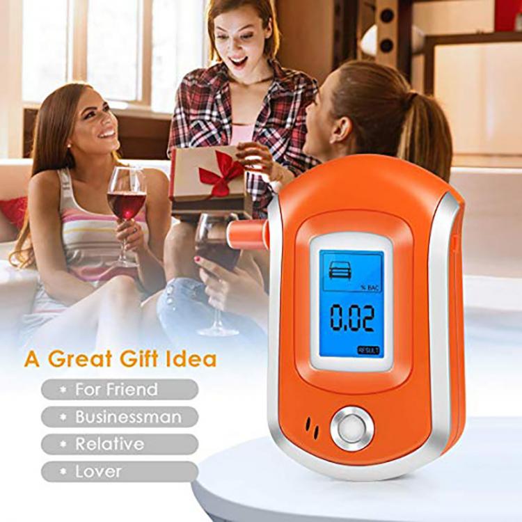 all in one place גאדג'טים Digital Breath Alcohol Tester Professional Police AT6000 Alcohol Tester Breath Drunk Driving Analyzer LCD Screen Car electronic