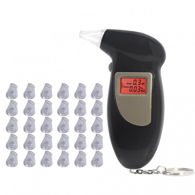 all in one place גאדג'טים Handheld Backlight Digital Alcohol Tester With 30/10 Pcs Mouthpieces Digital Alcohol Tester Breathalyzer Analyzer Detector