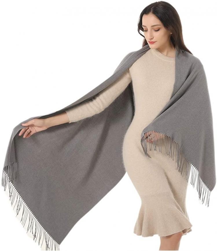 all in one place אביזרי נשים Womens Shawl Wrap Scarf Pashmina Cashmere Soft Gift Idea Wedding Christmas Stole